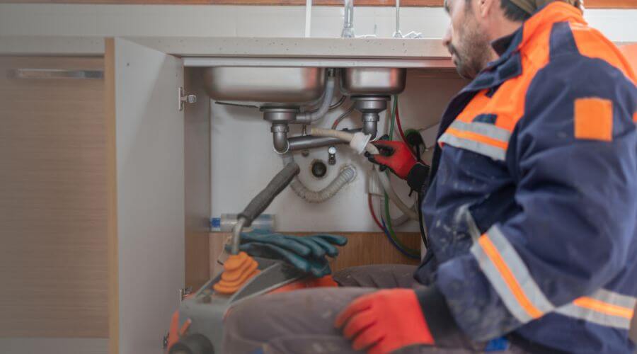 Professional slab leak plumber services in Larwill, IN